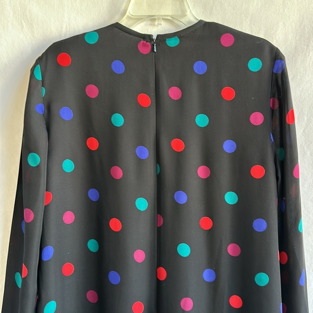 Linda Allard and Ellen Tracy silk polka dot dress, size 8 - Picture 6 of 9